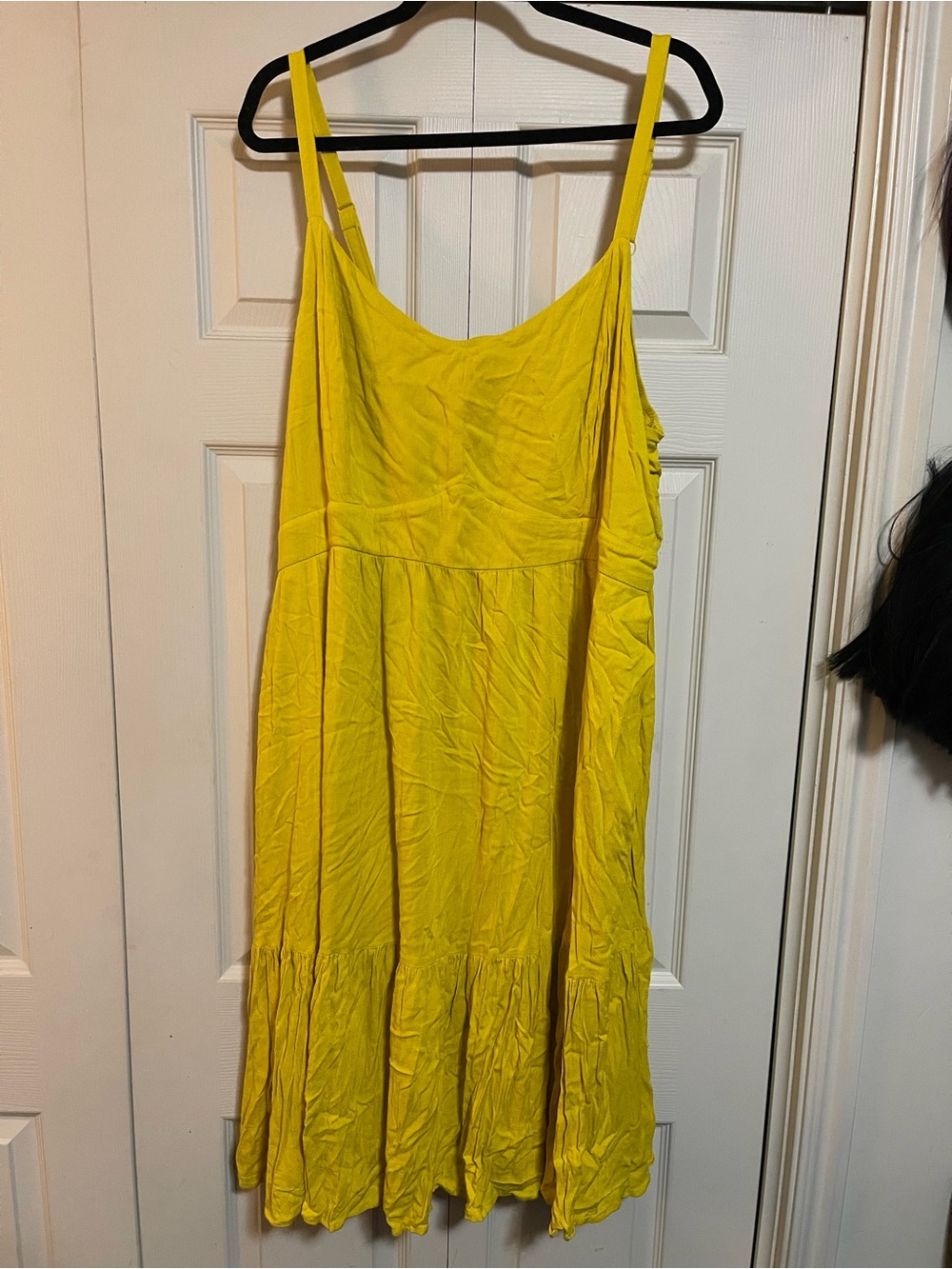 torrid Bright Yellow Tiered Midi Sundress